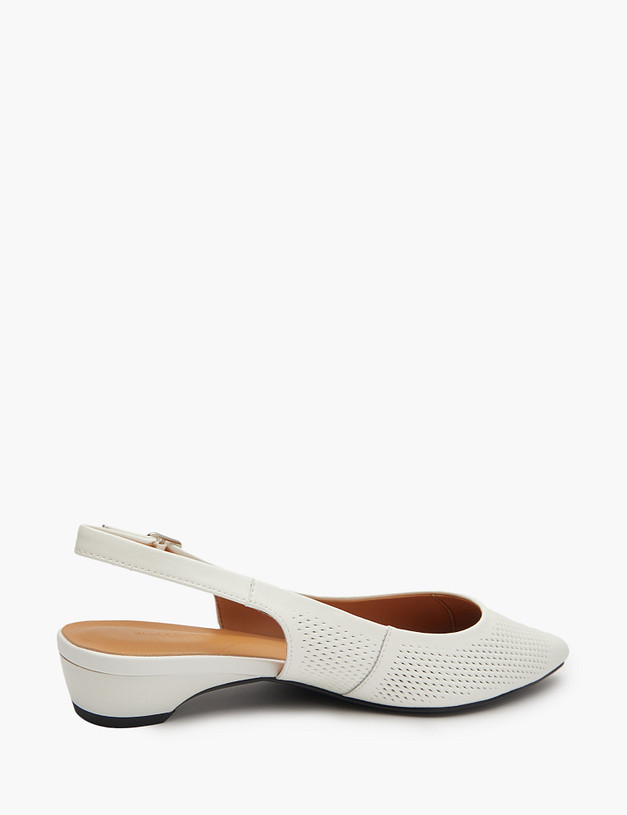 Белые женские слингбэки MASCOTTE 94-512312-1001M | ракурс 3