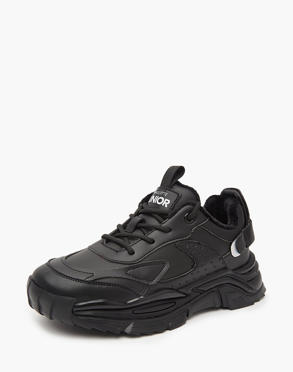 234-321521-0602 Полуботинки для активного отдыха девичьи кож.спилок-и.кожа/текстиль черн, Mascotte JUNIOR