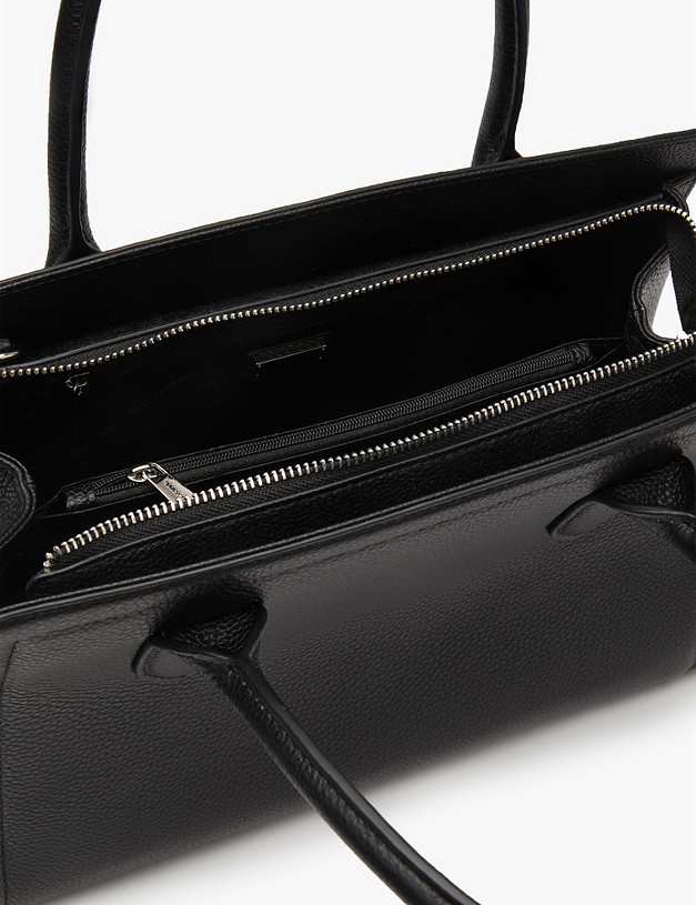 Черная кожаная женская сумка MASCOTTE 660-3207-102 | ракурс 4