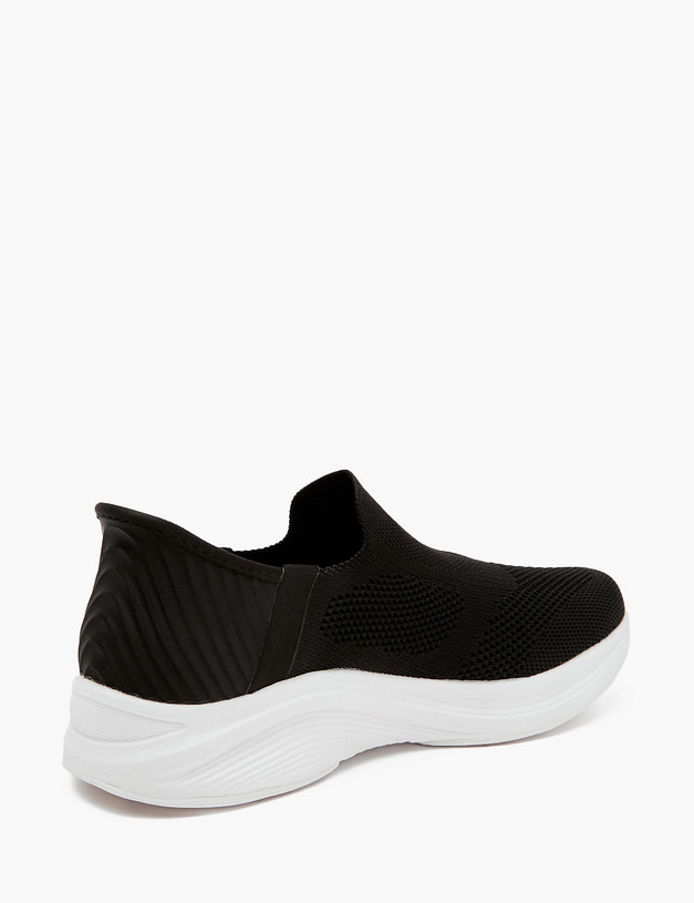 Черные текстильные женские кроссовки MASCOTTE 181-411221-0202 | ракурс 3