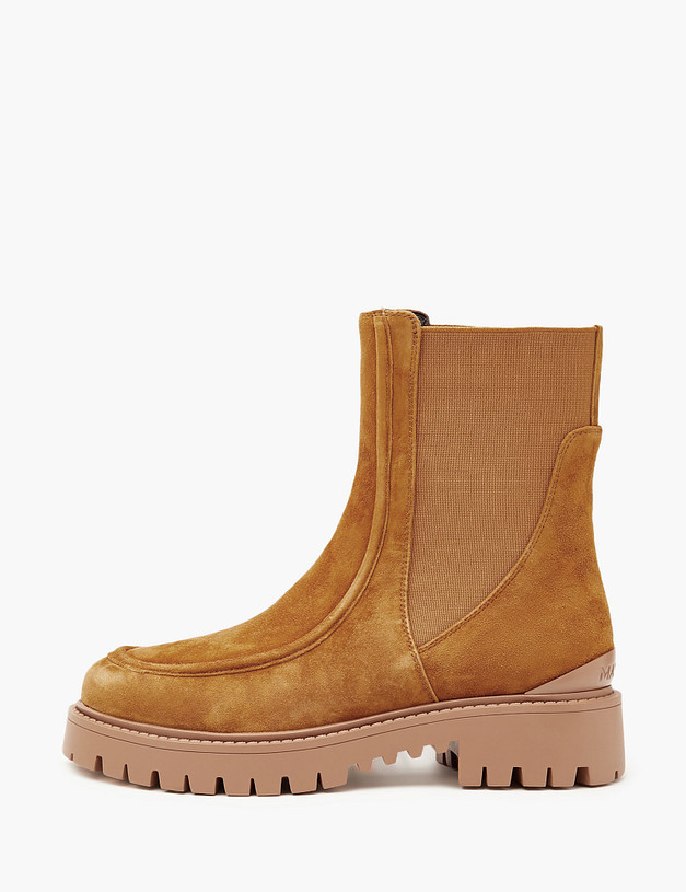 Рыжие велюровые женские челси MASCOTTE 233-3202122-3667M | ракурс 2