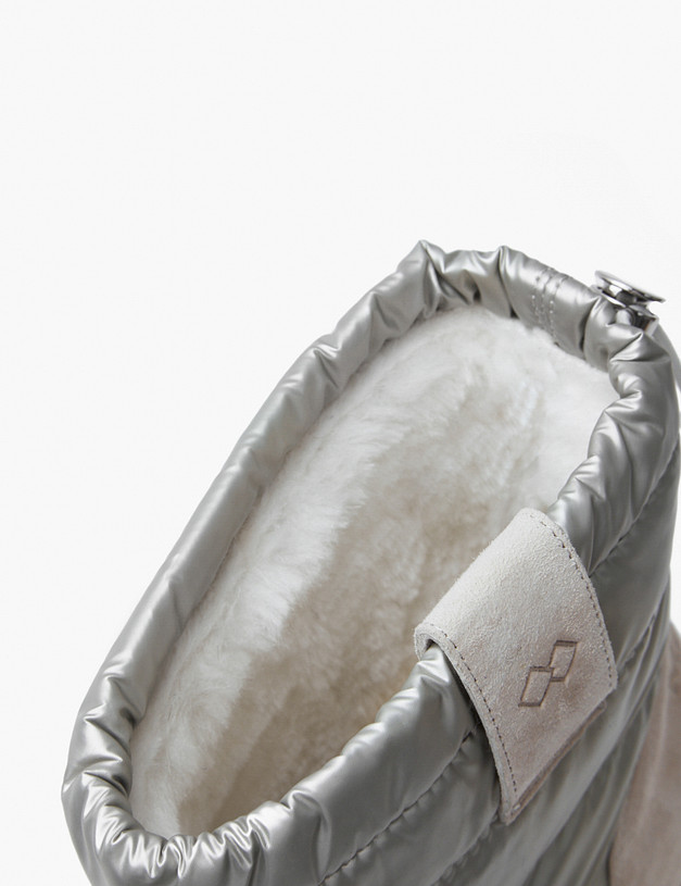 Серебристые женские дутики MASCOTTE 175-4245753-0216 | ракурс 6 Серебристые женские дутики MASCOTTE 175-4245753-0216 | ракурс 6