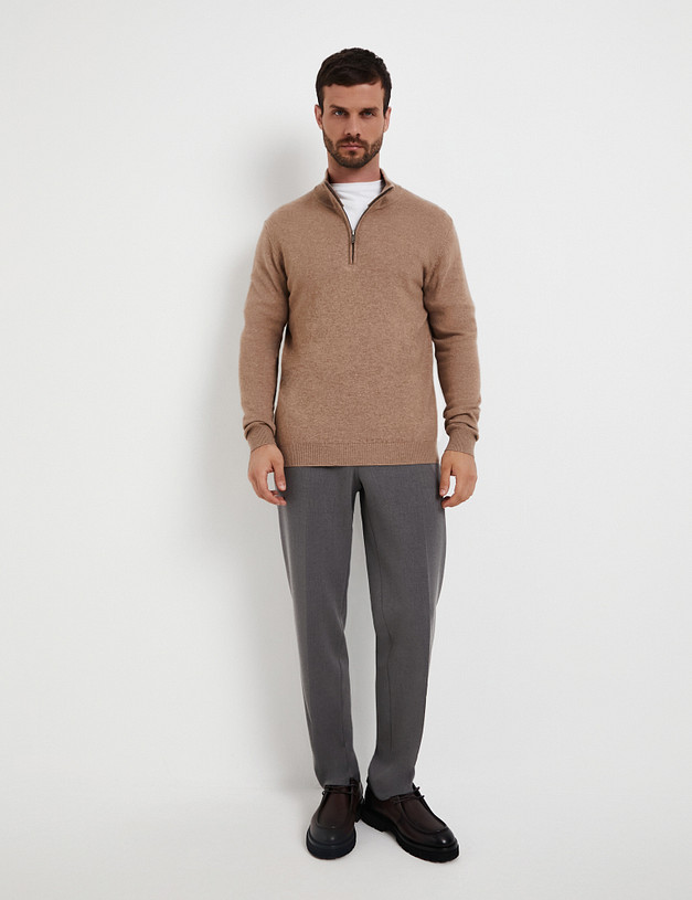 Мужской джемпер цвета капучино MASCOTTE 971-5206-509 | ракурс 2