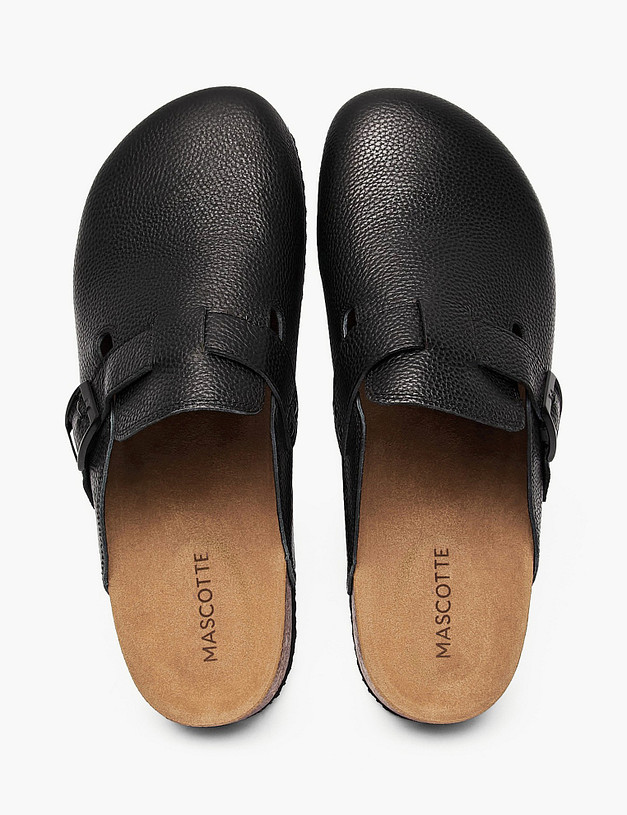 Черные мужские сабо MASCOTTE 98-614821-0102 | ракурс 4