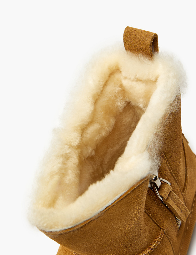 Рыжие угги для девочек MASCOTTE 234-525031-0213 | ракурс 6 Рыжие угги для девочек MASCOTTE 234-525031-0213 | ракурс 6