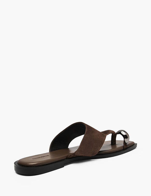 Коричневые женские сабо MASCOTTE 233-615111-4690M | ракурс 3