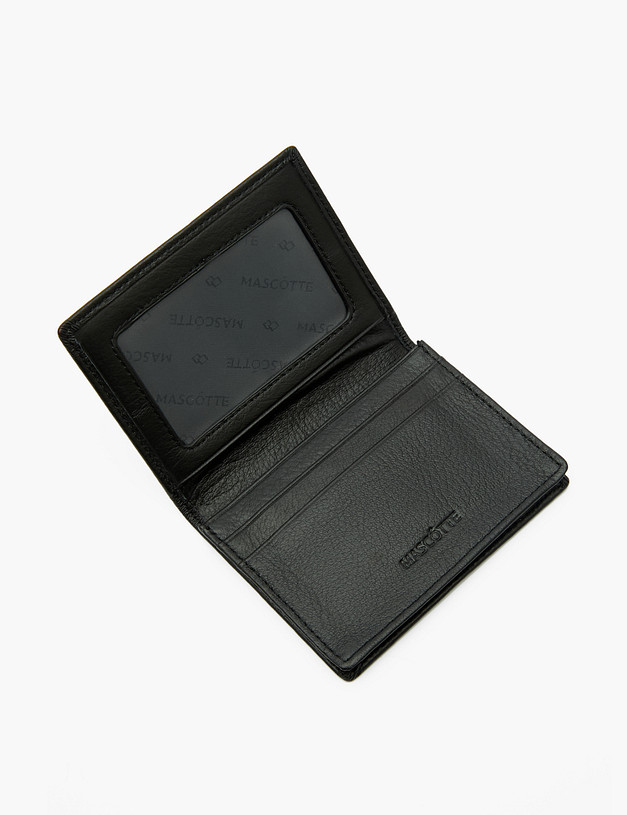 Черная мужская визитница MASCOTTE 604-3128-102 | ракурс 3 Черная мужская визитница MASCOTTE 604-3128-102 | ракурс 3