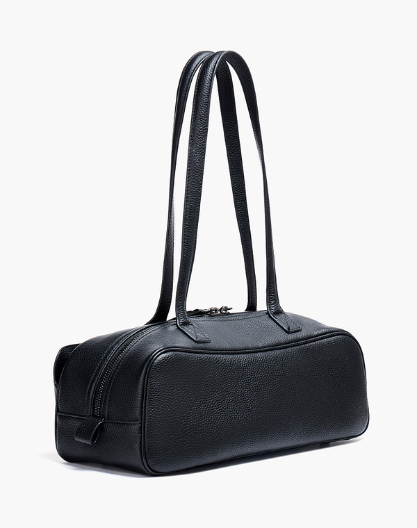 660-6107-602 Сумка женская нат.кожа-и.кожа/текстиль черн, S, Mascotte