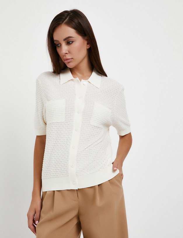 Молочный женский джемпер MASCOTTE 870-5101-2601 | ракурс 1