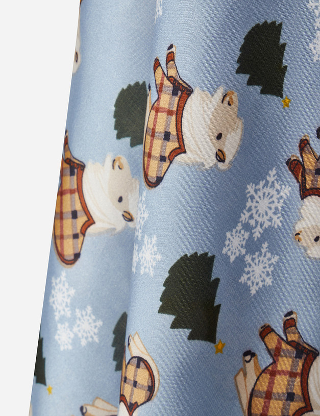 Голубой женский платок MASCOTTE 730-1203-2410 | ракурс 2