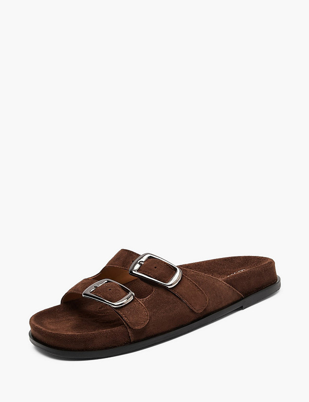 Коричневые женские сабо MASCOTTE 234-611711-4690M | ракурс 2