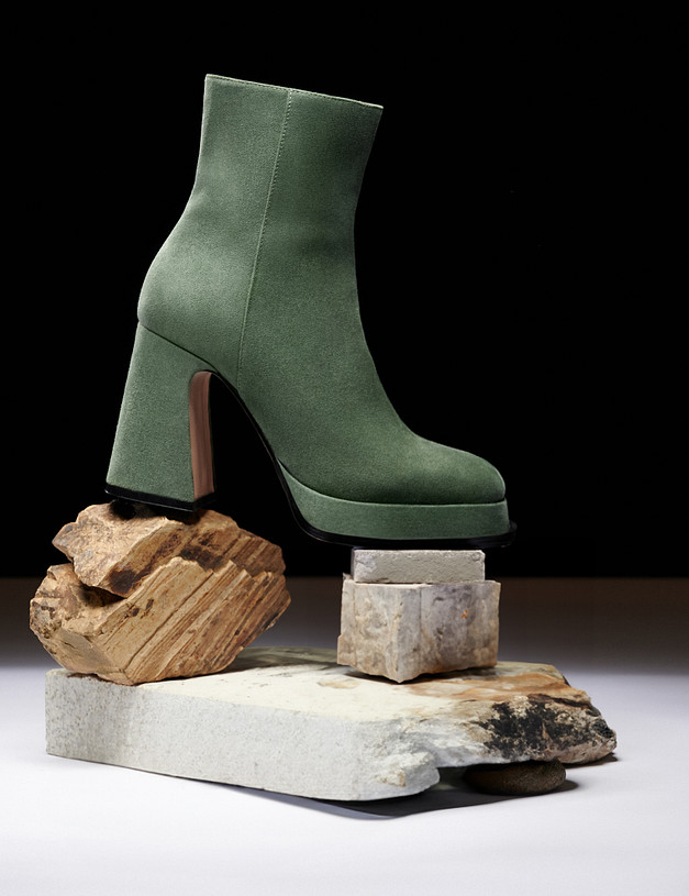 Зеленые женские ботильоны MASCOTTE 15-3205421-4606M | ракурс 2