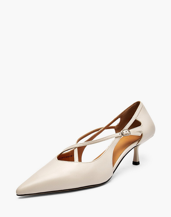 100-611812-6551M Туфли летние женские нат.кожа/нат.кожа молочн, Mascotte