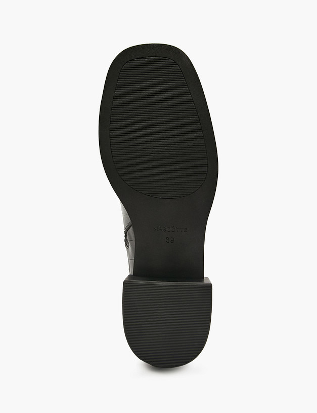 Черные женские ботинки с тиснением MASCOTTE 126-2261025-0122 | ракурс 5