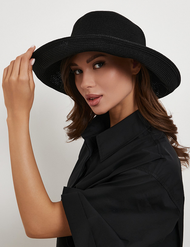 Черная женская шляпа MASCOTTE 766-6142-2402 | ракурс 2
