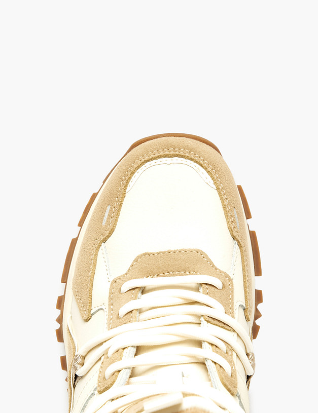 Молочные женские кроссовки MASCOTTE 189-520221-0601 | ракурс 4