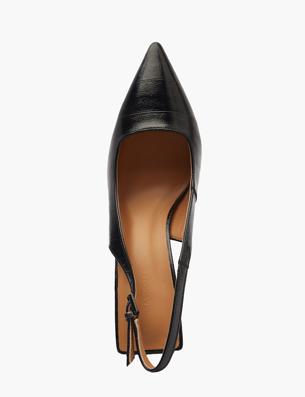 Черные женские туфли с принтом MASCOTTE 94-511611-0602 | ракурс 4