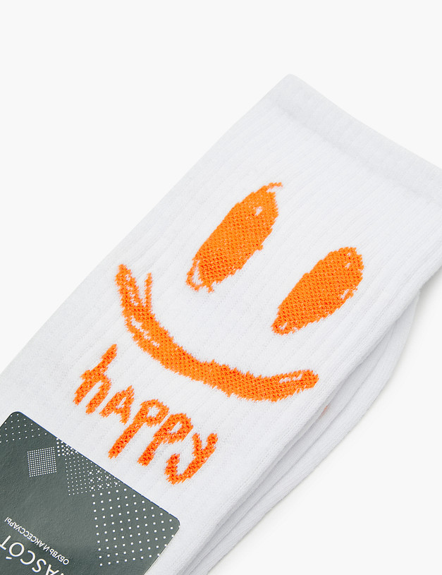 Белые мужские носки MASCOTTE 764-3107-2601 | ракурс 2