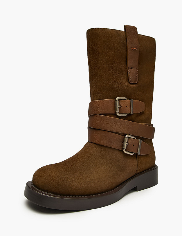 Коричневые женские полусапоги MASCOTTE 15-522421-0209 | ракурс 2