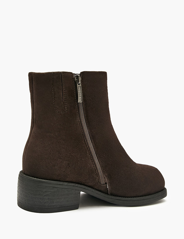 Коричневые женские зимние ботинки MASCOTTE 94-521432-0609 | ракурс 3