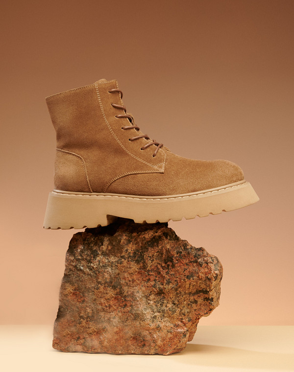 58-3203322-0208 Ботинки женские велюр/ворсин-нат.кожа беж, Mascotte