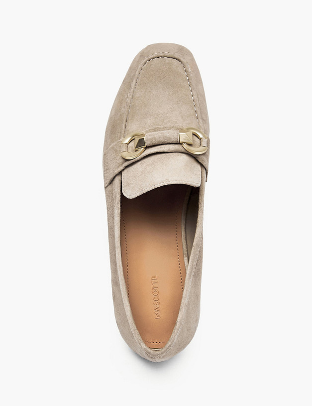 Серые женские лоферы MASCOTTE 234-612391-0610 | ракурс 4