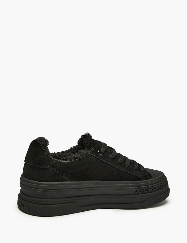Черные женские кеды с мехом MASCOTTE 58-42417412-3605M | ракурс 3 Черные женские кеды с мехом MASCOTTE 58-42417412-3605M | ракурс 3