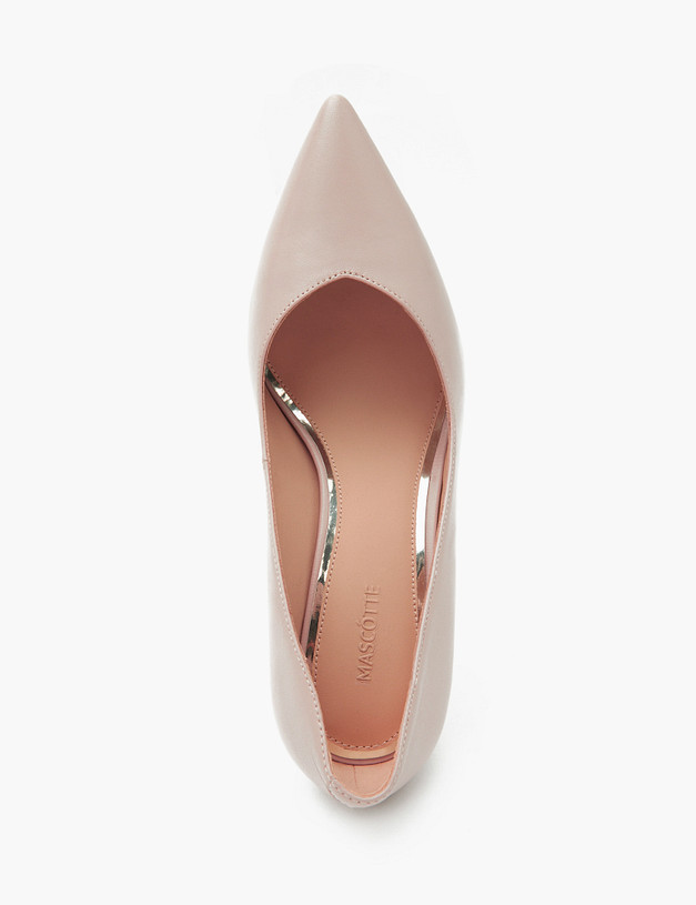 Бежевые женские туфли из натуральной кожи MASCOTTE 15-2145113-3583M | ракурс 6