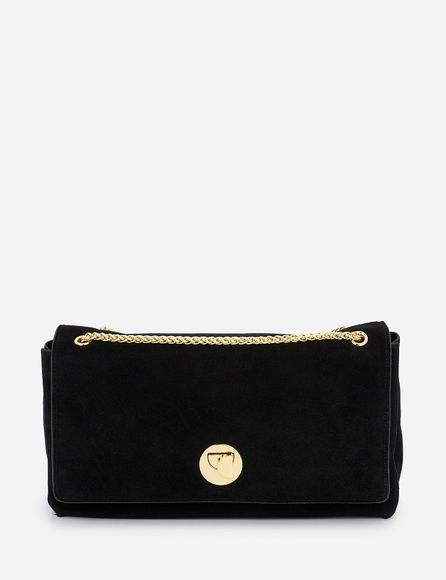 Черная женская сумка кросс-боди MASCOTTE 604-1224-0202 | ракурс 2