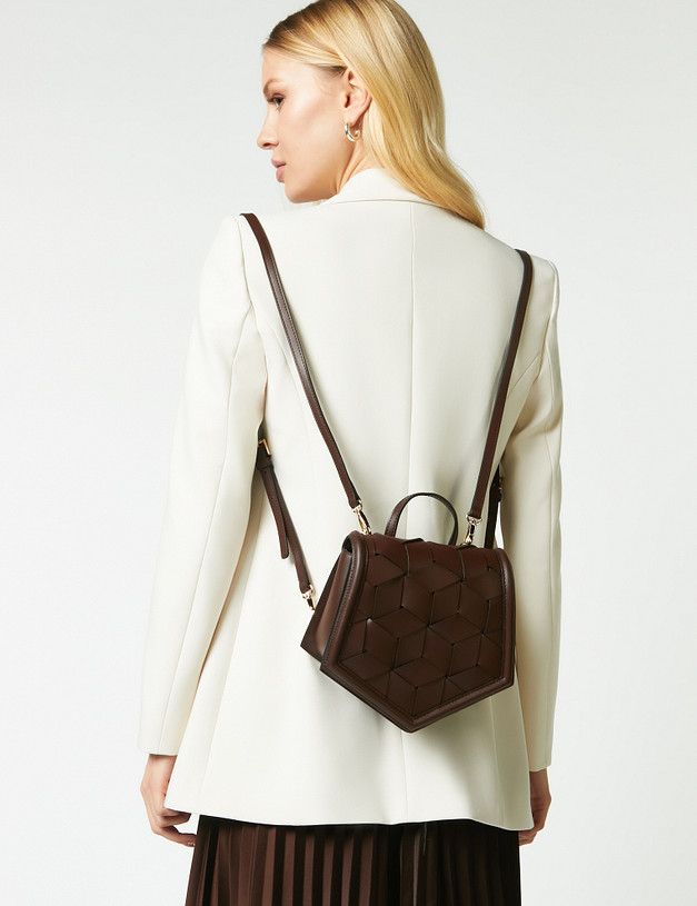 Женский рюкзак цвета горького шоколада MASCOTTE 658-2115-609 | ракурс 1