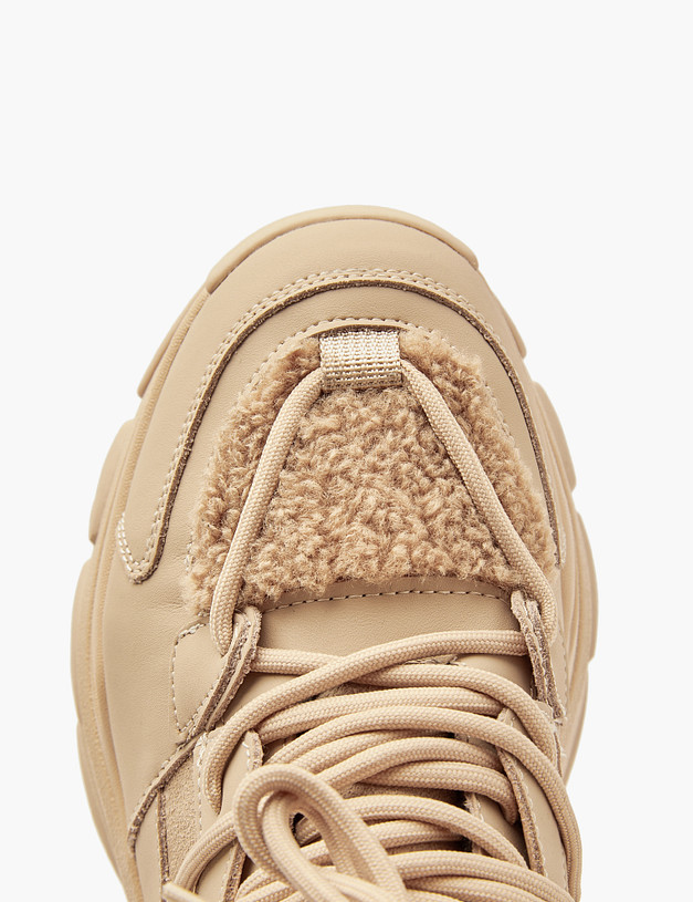 Бежевые женские ботинки-хайкеры MASCOTTE 36-322021-0608 | ракурс 4