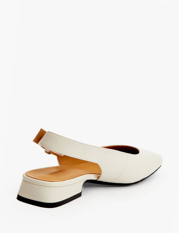 Молочные босоножки из кожи MASCOTTE 175-3181412-6536M | ракурс 3