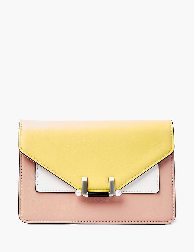 Желтая женская сумка кросс-боди MASCOTTE 642-0114-618 | ракурс 2