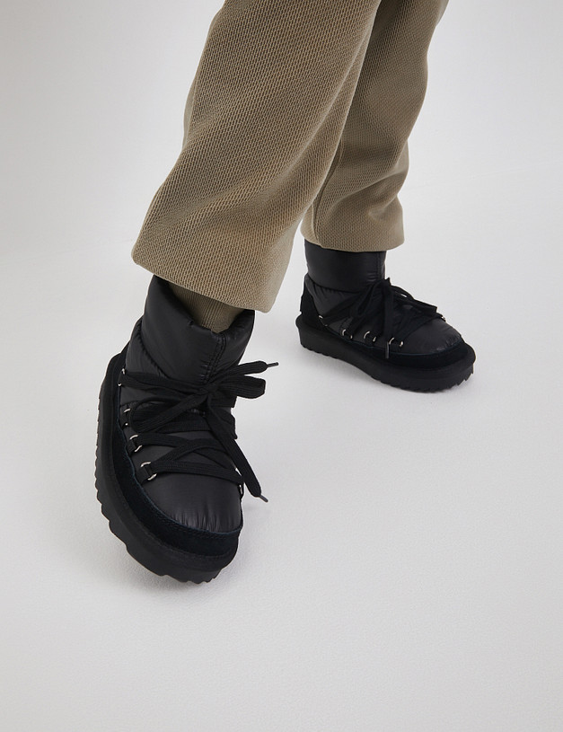 Черные детские угги MASCOTTE 234-3264312-0202 | ракурс 9 Черные детские угги MASCOTTE 234-3264312-0202 | ракурс 9