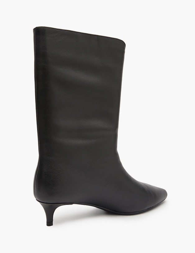 Черные женские ботильоны из натуральной кожи MASCOTTE 195-421321-3100M | ракурс 3