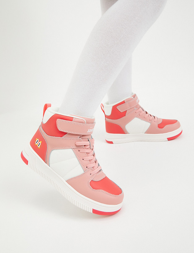 Розовые кроссовки для девочек MASCOTTE 151-322241-0606 | ракурс 9 Розовые кроссовки для девочек MASCOTTE 151-322241-0606 | ракурс 9