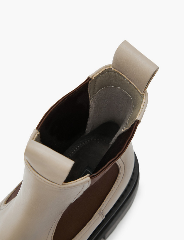Бежевые женские челси на платформе MASCOTTE 22-3200223-7141M | ракурс 6