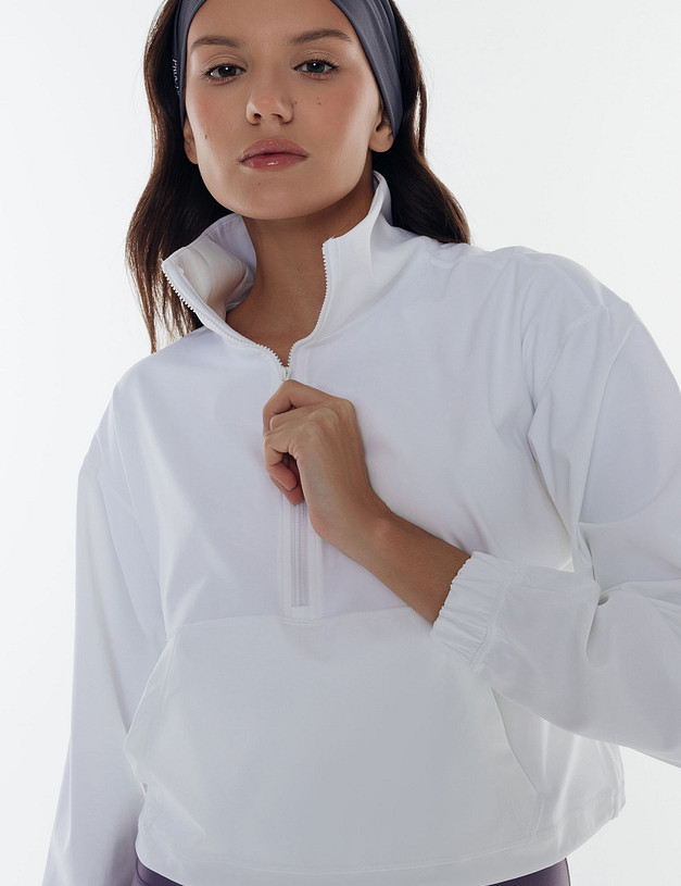 Белая спортивная олимпийка MASCOTTE 234-3189-2401 | ракурс 4