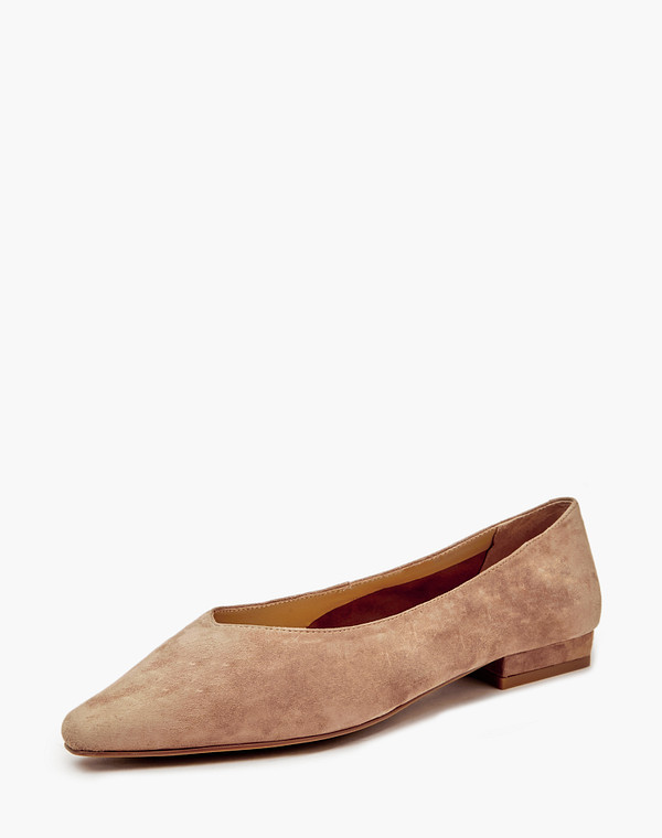 234-410811-0608 Туфли женские велюр/нат.кожа беж, Mascotte