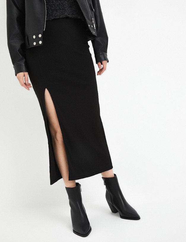 Черные кожаные женские казаки MASCOTTE 233-321422-3100M | ракурс 1 Черные кожаные женские казаки MASCOTTE 233-321422-3100M | ракурс 1