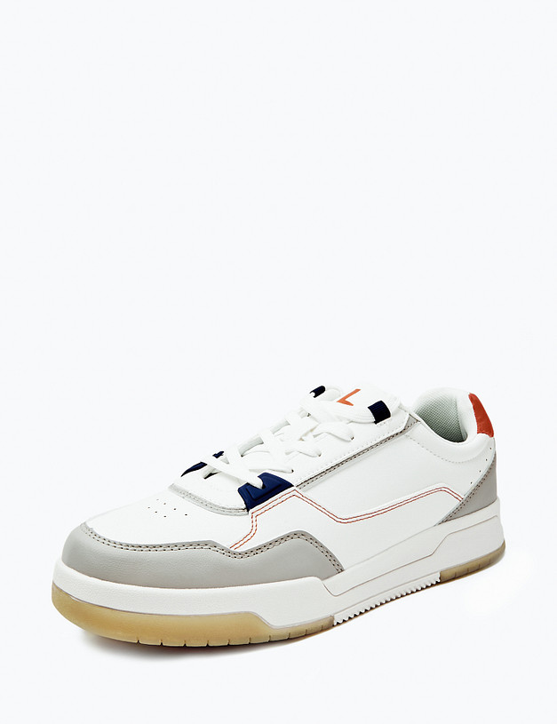 Белые мужские кеды MASCOTTE 18-412721-0601 | ракурс 2