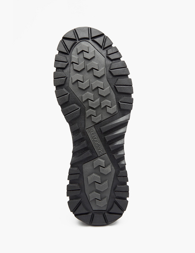 Черные мужские кроссовки из кожи и велюра MASCOTTE 189-220521-0602 | ракурс 6