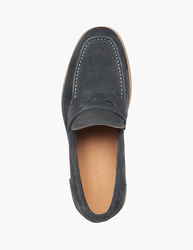 Серые мужские лоферы MASCOTTE 128-513021-3286M | ракурс 5 Серые мужские лоферы MASCOTTE 128-513021-3286M | ракурс 5