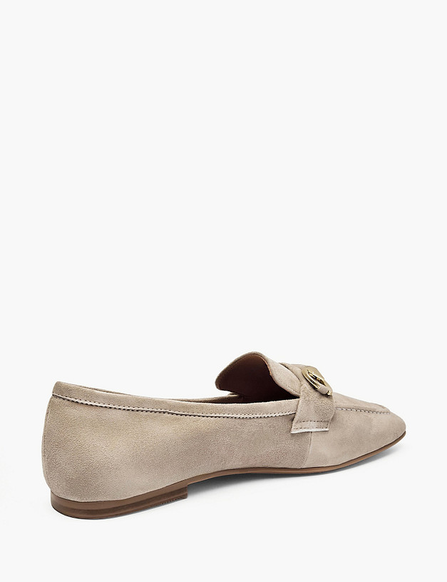 Серые женские лоферы MASCOTTE 234-612391-0610 | ракурс 3