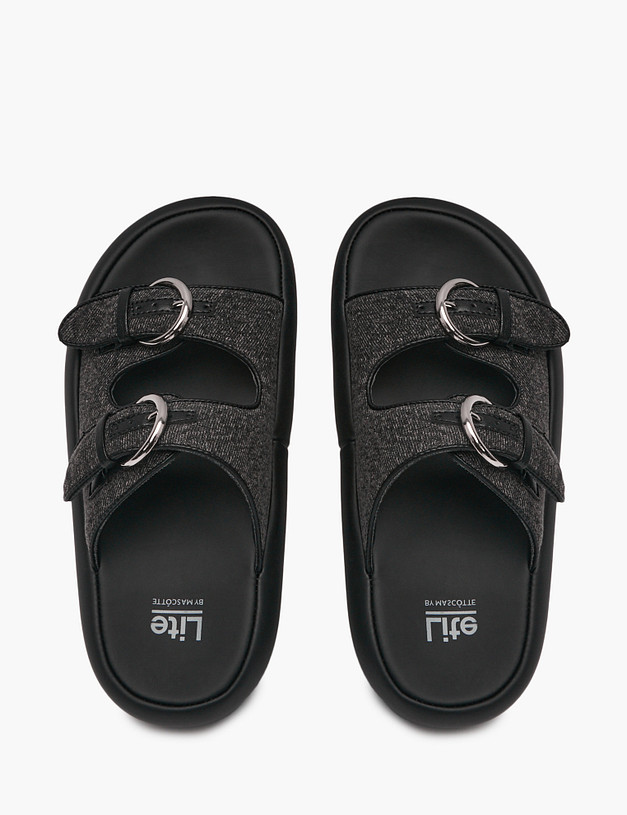 Темно-серые женские сабо MASCOTTE 234-513561-0202 | ракурс 5