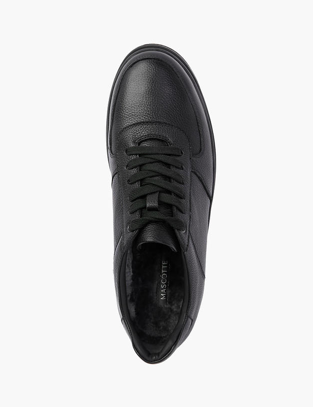 Черные мужские кроссовки на меху MASCOTTE 22-220932-3131M | ракурс 4