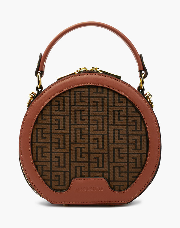 602-2105-609 Сумка женская и.кожа/текстиль корич-рыж, S, Mascotte