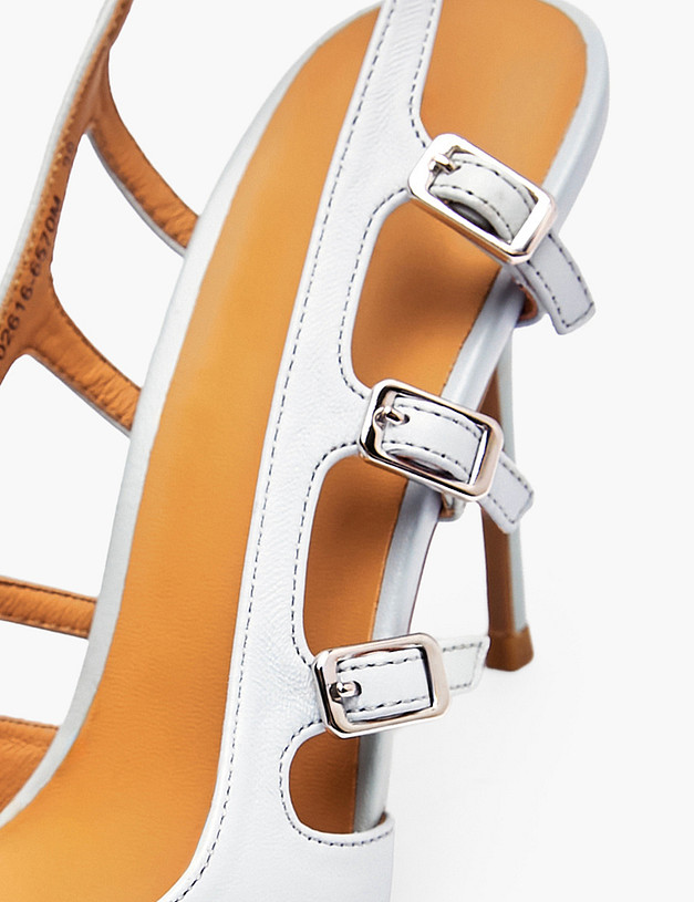 Голубые женские туфли MASCOTTE 126-6102616-6570M | ракурс 7