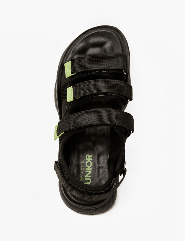 Черные детские сандалии MASCOTTE 98-411423-0202 | ракурс 6 Черные детские сандалии MASCOTTE 98-411423-0202 | ракурс 6