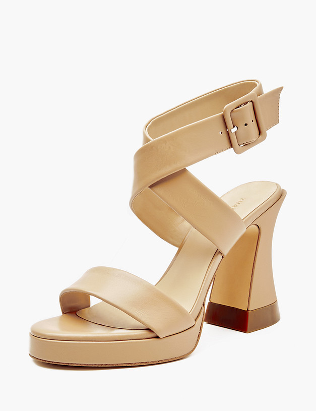 Бежевые женские босоножки MASCOTTE 15-411111-0508 | ракурс 2